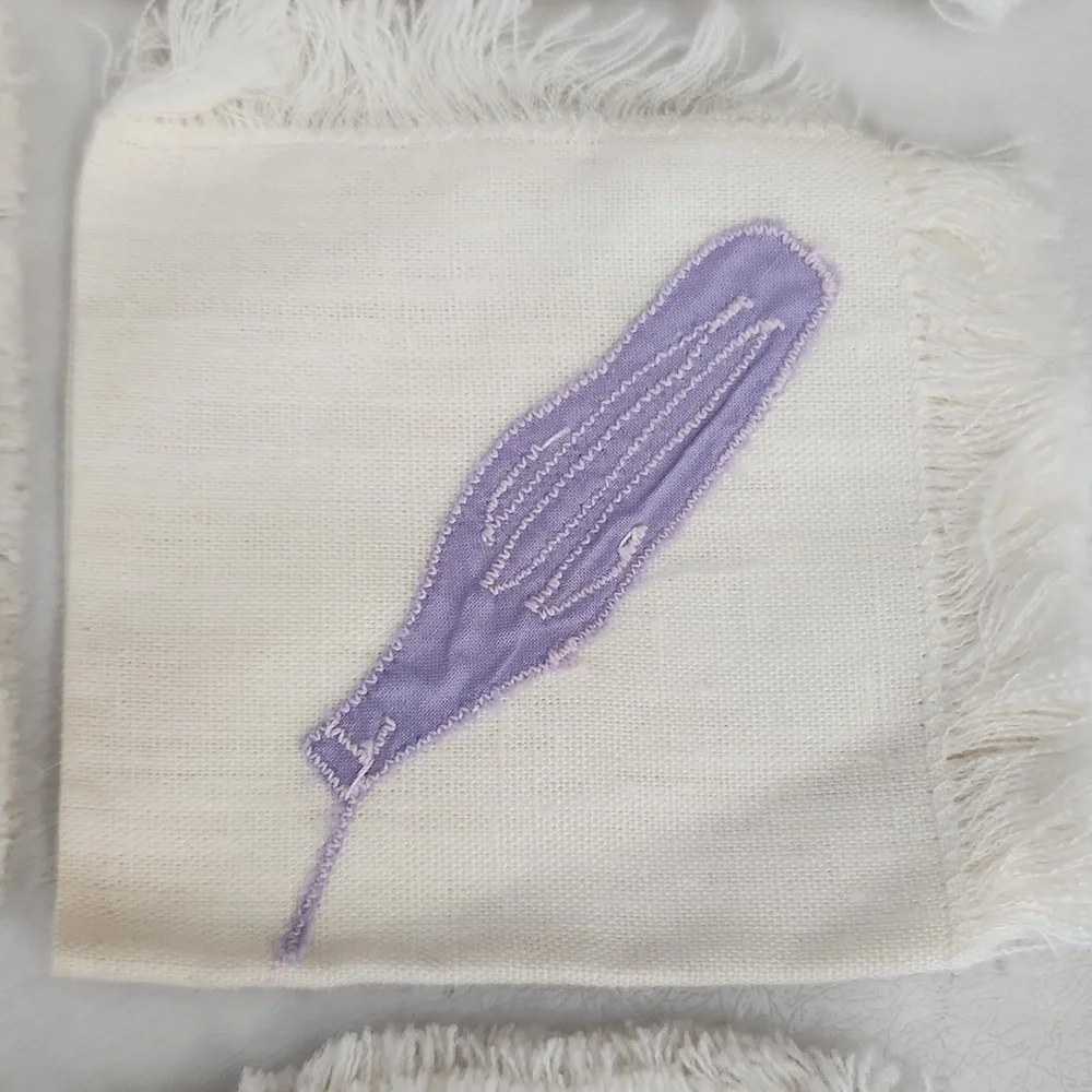 6 Vintage Embroidered Linen Napkins